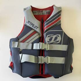 Jp19234-xl-blue Jet Pilot Cause Neoprene Cga Life Vest - Grey Red Men S Small