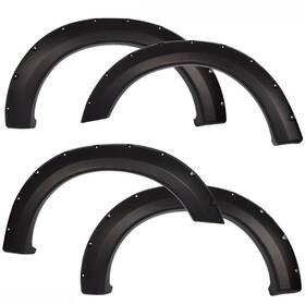 02rsa1212abk Jijiamotor13 4pcs Fender Flares Pocket Rivet Bolt Style Fit For Ford F150 04 - 08 2006 Smooth