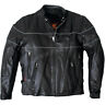 Jkm100448 Hot Leathers Leather Jacket With Reflective Piping Mens Size