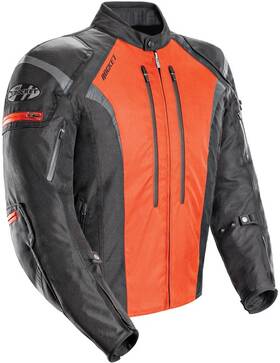 1651-5703 Joe Rocket Atomic Mens 5.0 Textile Motorcycle Jacket Orange Medium