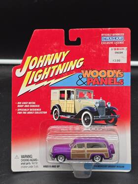 Johnny Lightning 036881501657 1950 Mercury Woody Station Wagon In Orig Pkg Brand New