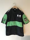 K001-2673-bklg Kawasaki Mens Rok Race Pit Shirt Large Snap Button