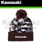 K007-4529-brns Kawasaki Brand New Genuine Digital Knit Beanie