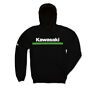 K009-1287-bkmd Kawasaki Green Lines Hooded New