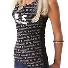 K013-2759-bklg Kawasaki Motorcycle Womens Diagal Tank Top
