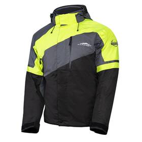84400304 Katahdin Gear Recon Jacket Mens Black/grey/hi-viz - Large