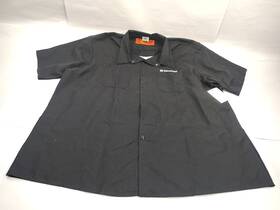 K003-2697-bk3x Kawasaki Oem Part Mens Joey Work Shirt Button Up 3xl