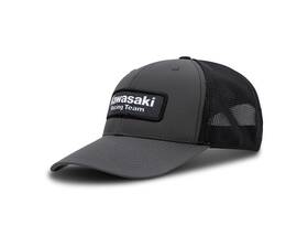 K005-4140-chns Kawasaki Race Team Baseball Cap Gray Color Adult Mesh