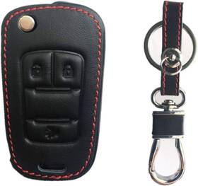 Cba04000a Kawihen Leather Key Fob Case Cover Compatible With 2010 2011 2012 2013 Black