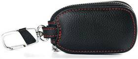 Keensopy0ew4cgt8 Keenso Car Key Holder Cover Chain Bag Leather Remote Fob Zipper Case Black