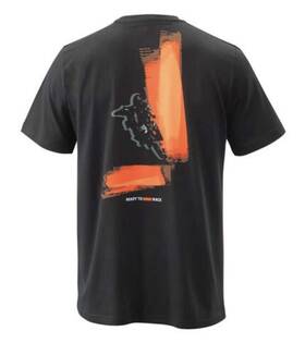 Ktm 010544462425 Beast T-shirt Tee Black/orange Large Motocross Mx Bmx