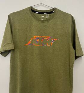 3pw240028204 Ktm New With Tags Green Camo T-shirt Size Large