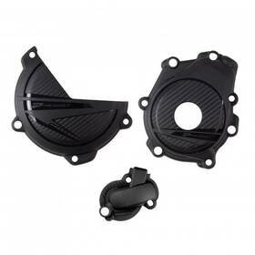 64-91372 Ktm 666945435446 Engine Protection Kit Black Ktm/hus -
