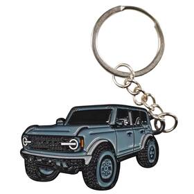 Lainloy-lnoy-359 Lainloy Bronco Car Keychain Fob Cover Cool Mods 1.9 X 1.1 Inch Gray
