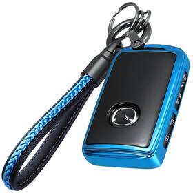Malcb2 Lcyam Key Fob Cover Protection Sleeve With Keychain Blue