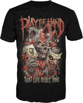 Lt20894-5xl Lethal Threat Play The Hand T-shirt - Black 5xl 3030-21542