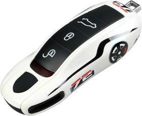 Limbqs 727370506733 Car Key Protection Keychain Cover For Porsche Old White No. 72