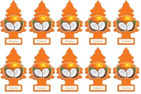 67664 Little Trees Air Freshener 10 Packcoconut 1 Count Pack Of