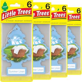 U6p-60574 Little Trees Air Fresheners Car Freshener. Hanging Tree Provides Summer Linen