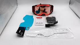 04-578 Ls2 Helmets Charger Pro Goggle Hiviz Orange With Rose Gold Iridium Lens
