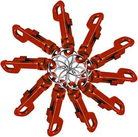41570 Lucky Line Plastic Key Clip For Backpacks Belts Keys Party Favors Red