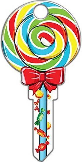 B140k Lucky Line Key Shapes Lollipop House Blank Kwikset Kw1/11