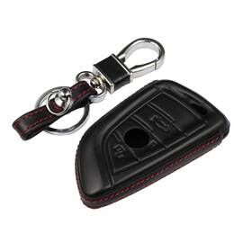 M.jvisun-kc-pt2-bmdf M.jvisun Genuine Leather Key Fob Cover For Bmw 2 One Size - Black