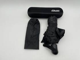 940000438 Maserati Genuine Ghibli Black Compact Umbrella With Storage Case Oem