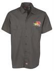 Mds3-xl Summit Gifts Work Shirt Short Sleeve Button Down Charcoal Horsepower