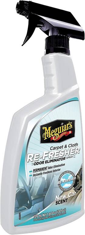 G180724 Meguiars Meguiar S Carpet And Cloth Re-fresher Odor Eliminator Spray - Interior Clear