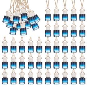 Am556630 Mekueeex 1 50 Pcs Hanging Car Air Freshener Diffuser Bottles Empty Glass Clear