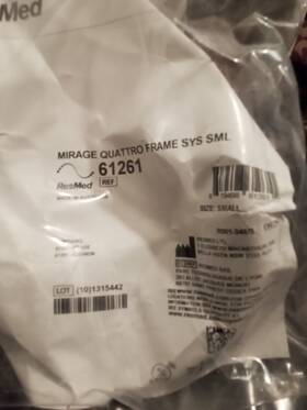 61261 Mirage Quattro 63025 Full Face Mask - Small Brand New Sealed