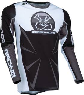 2910-7909 Moose Offroad Agroid Jersey - Black/white 2xl