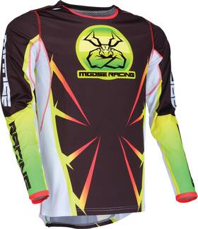 2910-7922 Moose Offroad Agroid Jersey 3xl Black/yellow/white Motocross Atv Gear