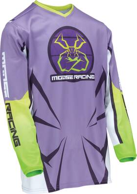 2912-2476 Moose Offroad Youth Agroid Mesh Jersey - Purple/white Part