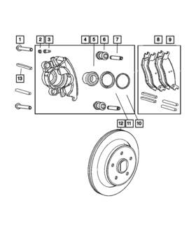 05093277aa Mopar Genuine Brake Piston Boot 5093277aa