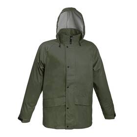 52-100g-16 Mossi Mens Ultra Rain Jacket Green Coat With Hood Waterproof