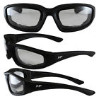 Motoframes Foam Padded Motorcycle Biker Riding Glasses Lens For Night