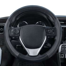 Sw-815-bk Motor Trend Q1 20k4 Black Max Grip Steering Wheel Cover With Advanced Traction Tread Universal Fit