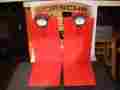 N A Porsche Design By Luce Of Italy Vintage Pair Desk Jazz Lamps In Red Perfectly Operational