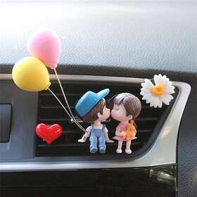 N C 667864084524 Nc Creative Couple Decoration Car Air Outlet Perfume Clip Aromatherapy Yellow