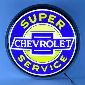 Neonetics 012304002253 7chevs Backlit Led Lighted Round Sign Super Chevrolet Service 15 Diame