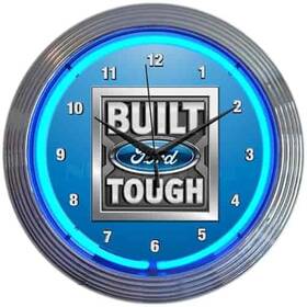 Neonetics 012304003281 8frbft Built Ford Tough Neon Clock 15 Width X Height 3 Depth