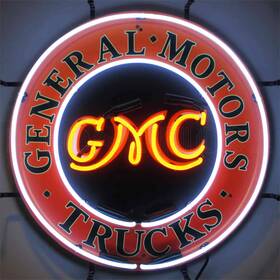5gmcbk Neonetics 012304004066 Gmc Trucks Neon Sign With Backing 24 Width X Height 4 Dept