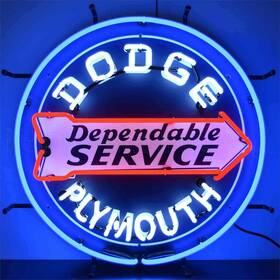 Neonetics 012304004158 5dodge Dodge Dependable Service Neon Sign 24 Width X Height 4 Dep