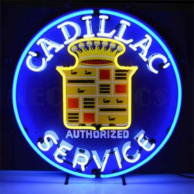 5cadsr Neonetics Cadillac Service Neon Sign 25 Width X Height 4 Depth