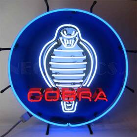 5cobrb Neonetics Ford Cobra Neon Sign With Backing 24 Inch Width X Height 4