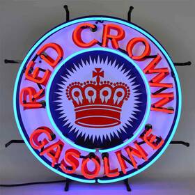5crown Neonetics Red Crown Gasoline Neon Sign 24 Width X Height 4 Depth