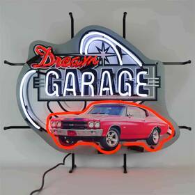 5dgchv Neonetics Dream Garage Chevelle Ss Neon Sign 29 Width X 24 Height 4 Dep