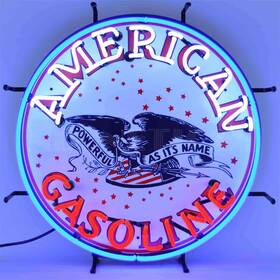 5gsamr Neonetics American Gasoline Neon Sign 24 Width X Height 4 Depth